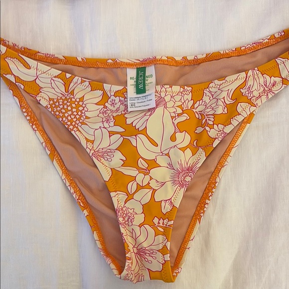 JCREW Floral Orange Bikini Set - Picture 2 of 4